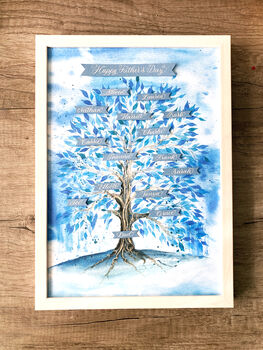 Fathers Day Personalised Family Tree Gift, 9 of 9