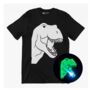 T Rex Dinosaur Interactive Glow In The Dark T Shirt, thumbnail 10 of 12