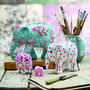 Hand Painted 'In Paradise' Elephant, thumbnail 3 of 12