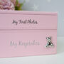 Personalised Baby Keepsake And Photo Box In Blue, thumbnail 7 of 11