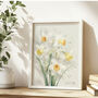 60th Birthday Birth Flower Print, thumbnail 1 of 3