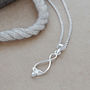Sterling Silver Simple Celtic Loop Necklace, thumbnail 3 of 6