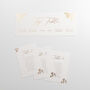 Gold Leaves Wedding Table Plan Cards, thumbnail 2 of 3