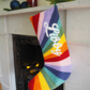 Custom Rainbow Stripe Christmas Stocking, thumbnail 2 of 4