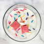 Personalised 40th Birthday Cake Sprinkles Gift Candle, thumbnail 4 of 4