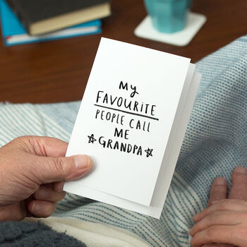 My Favourite People Call Me Grandad/Grandpa Wallet Card, 7 of 11