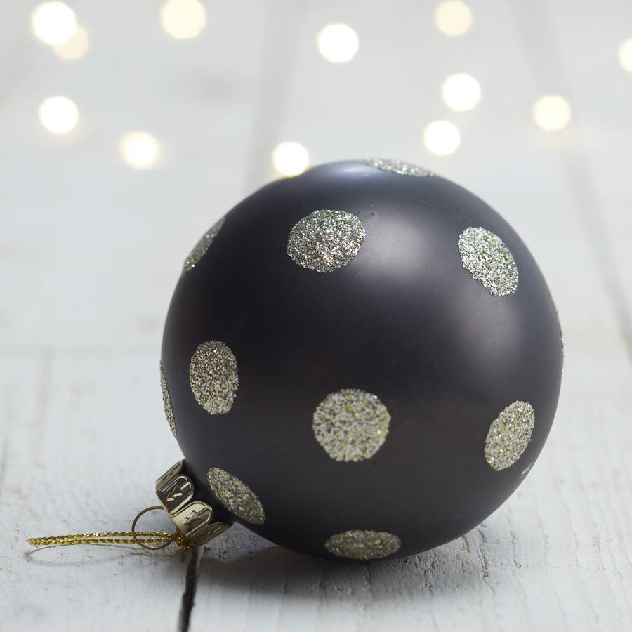 black christmas bauble by the christmas home black christmas bauble by the christmas home