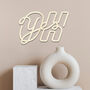 Oh Yes Bold Script Wooden Sign Modern Typography Art, thumbnail 7 of 9