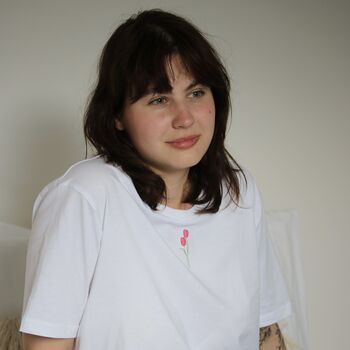 Embroidered Tulip T Shirt, 4 of 4