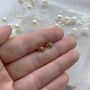 Thank You For Helping Me Grow Yellow Gold Earrings, thumbnail 3 of 4