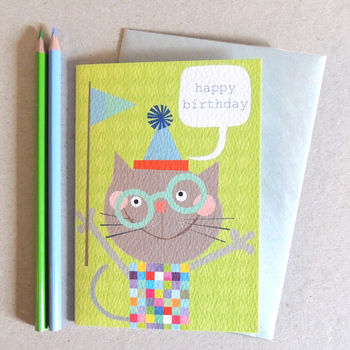 Happy Birthday Cat Card, 3 of 4