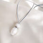 Silver Drop Pearl Breastfeeding Teething Necklace, thumbnail 2 of 5