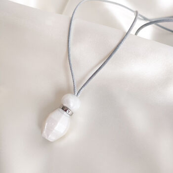 Silver Drop Pearl Breastfeeding Teething Necklace, 2 of 5