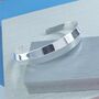 Sterling Silver Bevelled Cuff, thumbnail 2 of 4
