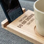 Personalised Sofa Coaster Phone Stand Do Not Disturb, thumbnail 2 of 5