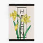 Personalised Daffodil Botanical Flower Print, thumbnail 5 of 7