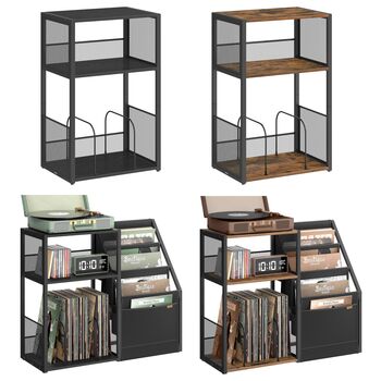 Three Tier Record Player Stand Side Table, 9 of 9