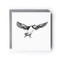 Flying Puffin Seaside Greeting Card, thumbnail 2 of 6