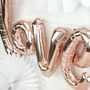 Rose Gold Script Love Balloon Party Decoration, thumbnail 4 of 4