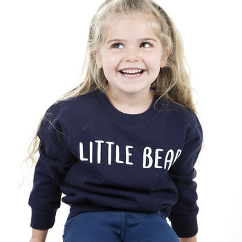'Little Bear' Children's Sweatshirt Jumper, 3 of 7