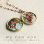 Golden Star Locket Necklace With Personalised Photos, thumbnail 5 of 11