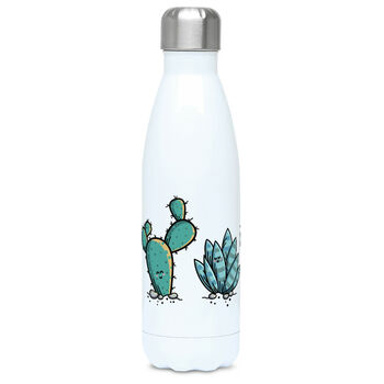 Kawaii Cute Cactus Plants Insulated Drink Bottle, 2 of 6