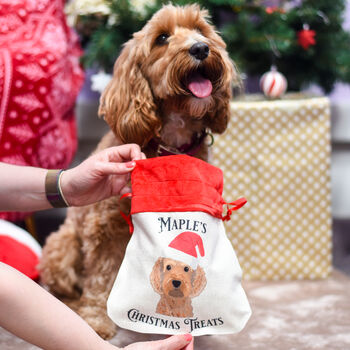 Personalised Dog Christmas Gift Bag, 2 of 10