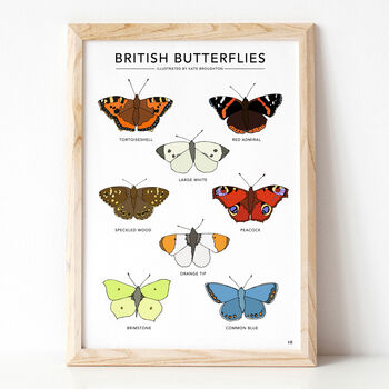 'British Butterflies' Print, 2 of 2