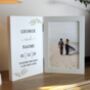 Personalised Couples Wooden Hinged Photo Frame, thumbnail 4 of 5