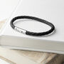 Personalised Men's Compass Capsule Leather Bracelet, thumbnail 6 of 12