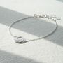 Sterling Silver Infinity Rings Personalised Bracelet, thumbnail 2 of 6