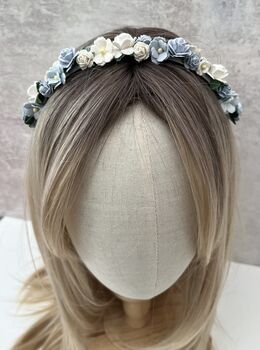 Pale Baby Blue Flower Headband, 3 of 3