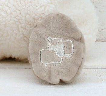 Sheep Cover And Hot Water Bottle With Engraved Heart, 10 of 10