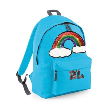 Personalised Reversible Sequin Rainbow Backpack, 9 of 11