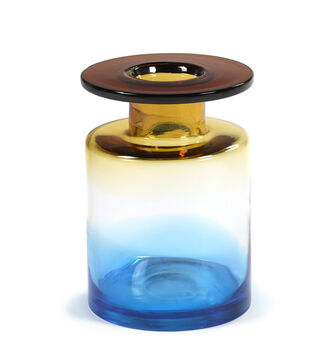 Indigo To Rust Glass Pharmacy Jar, 2 of 3
