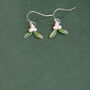 Mistletoe Christmas Drop Earrings, thumbnail 7 of 7