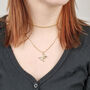 18ct Gold Plated Ball Chain Choker Necklace, thumbnail 3 of 6