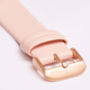 Classic Rose Gold Vegan Leather Watch, thumbnail 6 of 12