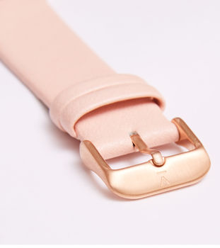 Classic Rose Gold Vegan Leather Watch, 6 of 12