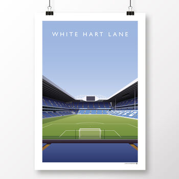Tottenham White Hart Lane Paxton Road End Poster, 2 of 7