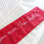 I Love You More Than Books Embroidered Bookmark, thumbnail 4 of 5