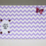 Lilac Chevron Magnetic Noticeboard, thumbnail 2 of 2