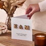 Personalised Initials Wedding Keepsake Card, thumbnail 1 of 7