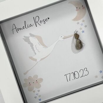 Personalised New Baby Pebble Picture, 3 of 3