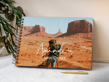 Personalised Wooden Photo Album Scrapbook, 2 of 10