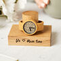 Personalised Ladies Watch Stand In Solid Oak, thumbnail 5 of 9