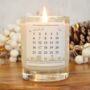 Advent Calendar Christmas Scene Advent Candle Gift, thumbnail 1 of 4