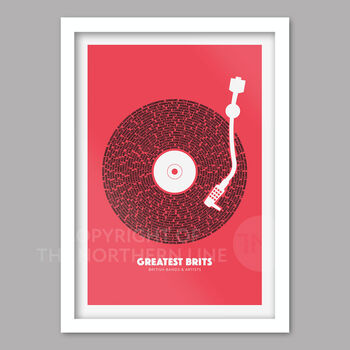 Greatest Brit Music Poster Print, 2 of 5