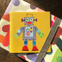 Robot Greetings Card, thumbnail 4 of 5