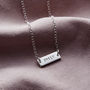 Personalised Mini Message Bar Necklace, thumbnail 4 of 7